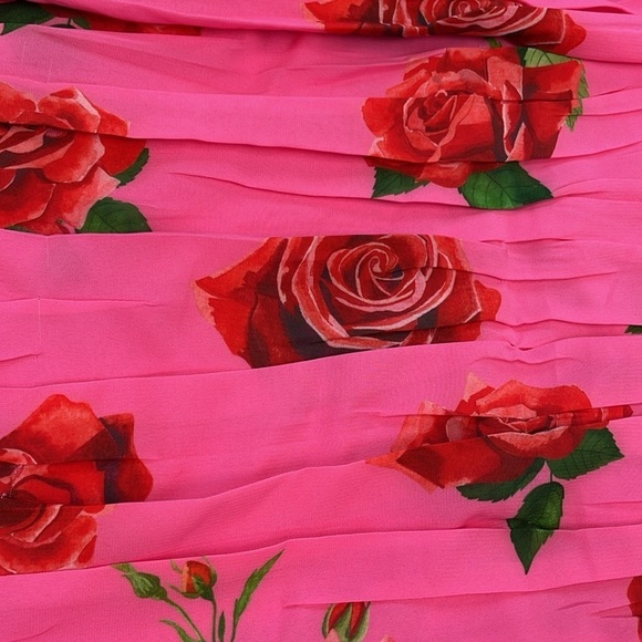 New Saulee Sonia Ruched Backless Floral Halter Mini Dress Pink Rose Sz 10 - Picture 13 of 16